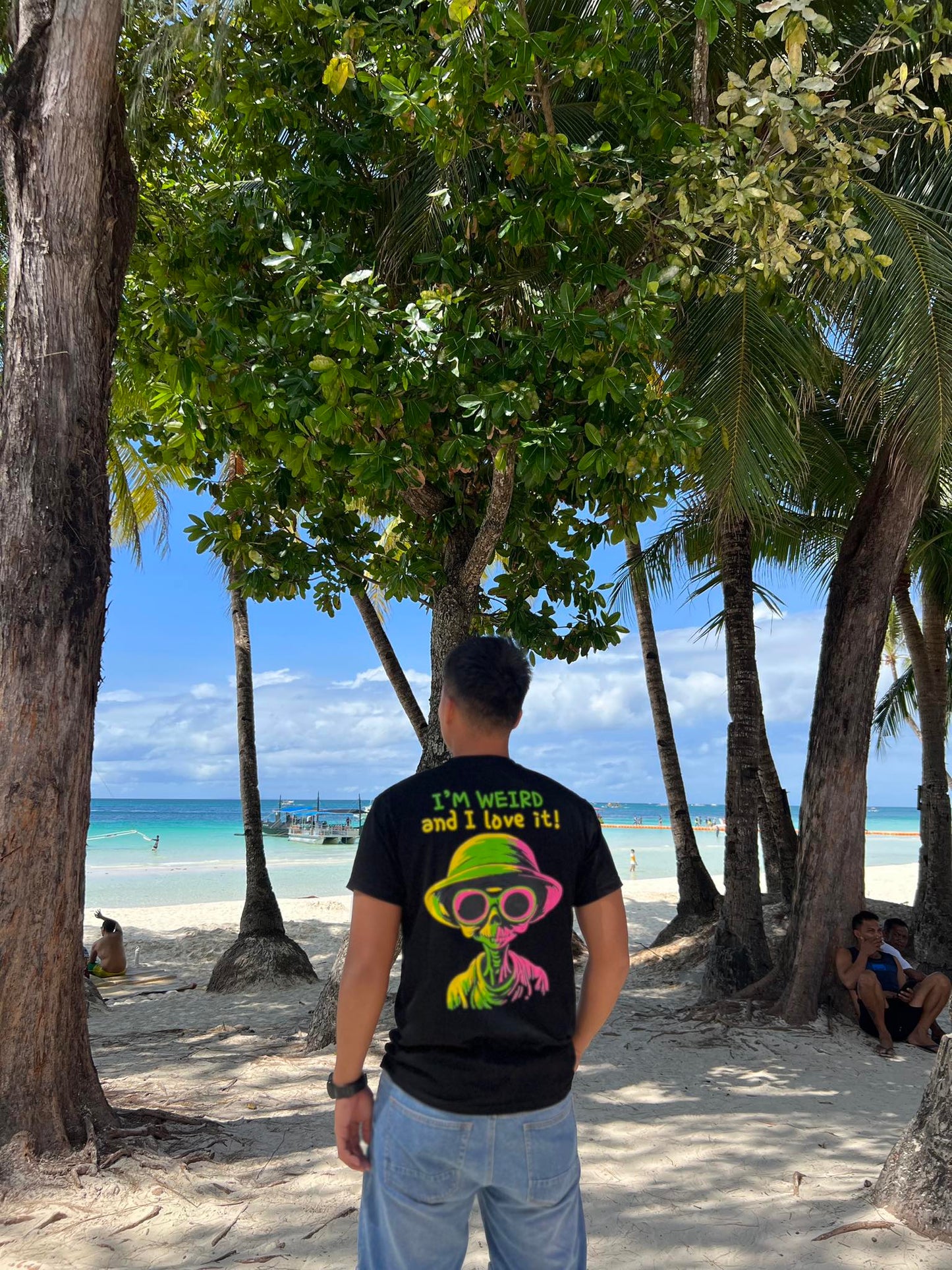 I'm Weird Tee in Black