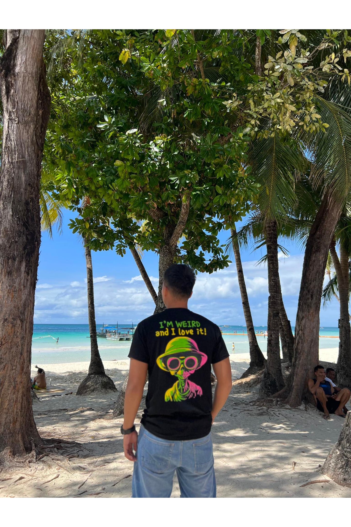 I'm Weird Tee in Black