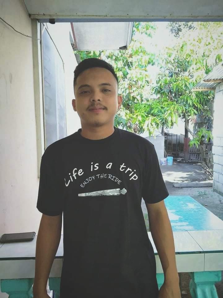 Enjoy the ride (Front Print) Tee in Black