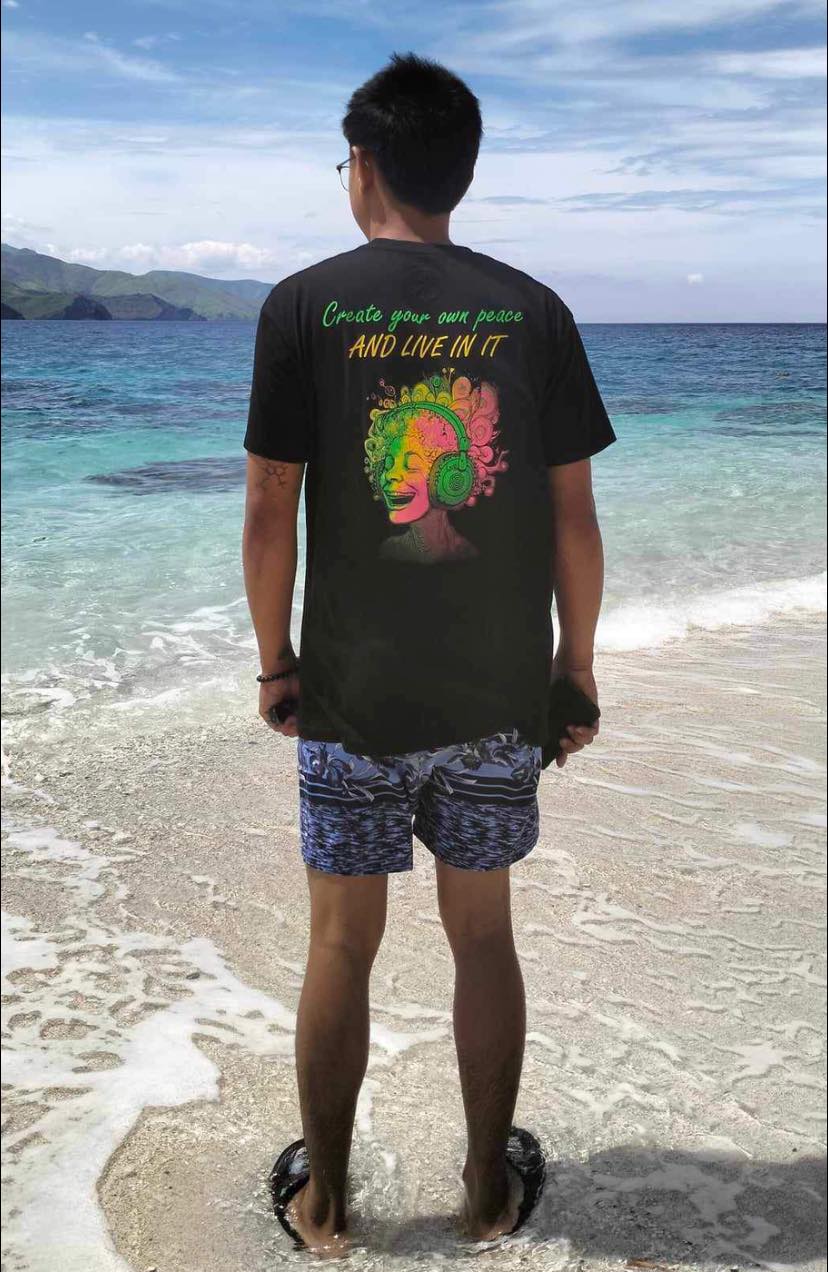 Create Your Own Peace Tee in Black