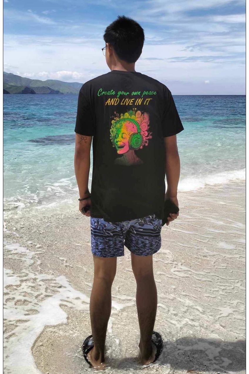 Create Your Own Peace Tee in Black