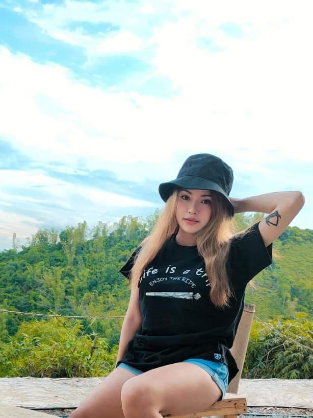 Enjoy the ride (Front Print) Tee in Black