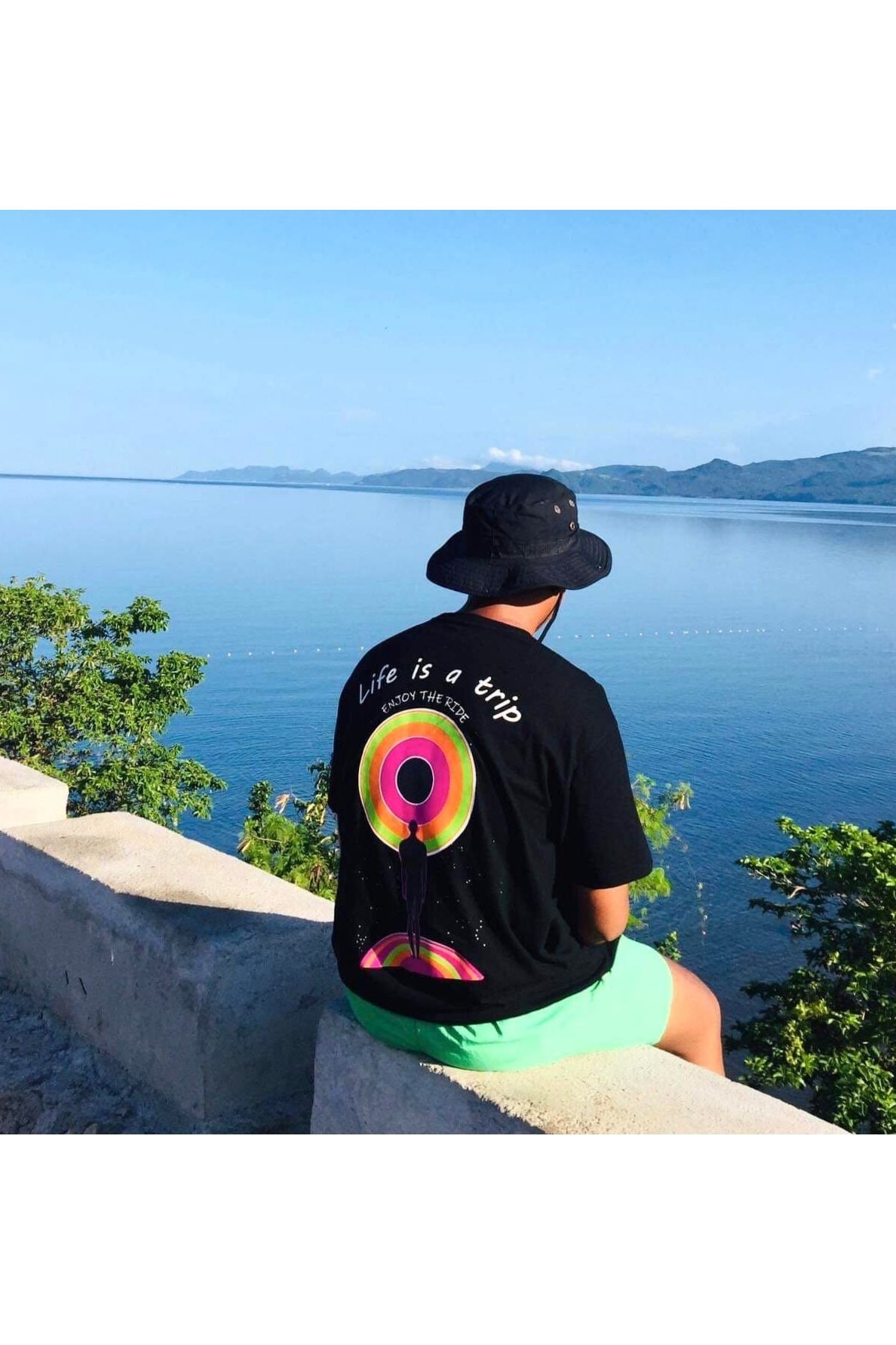 Enjoy The Ride (Back Print) Tee in Black