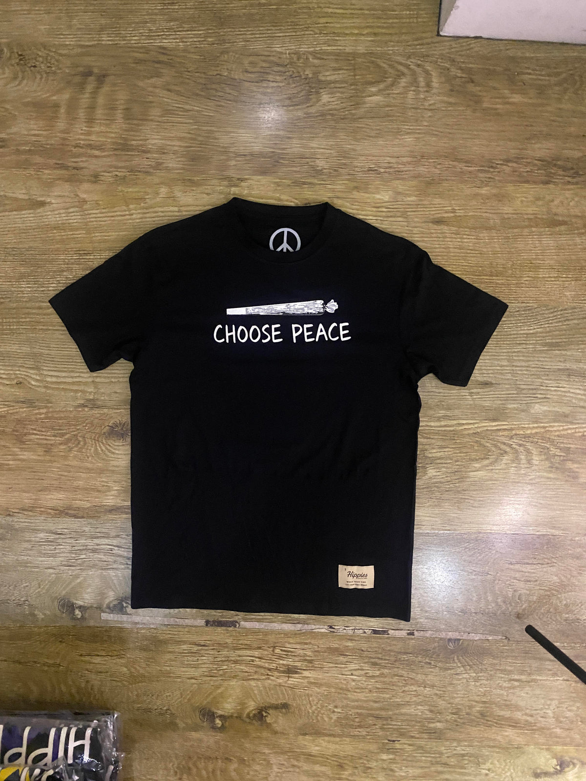 Choose Peace Join T-Shirt - Pure Cotton Regular Fit American Size Black Tee