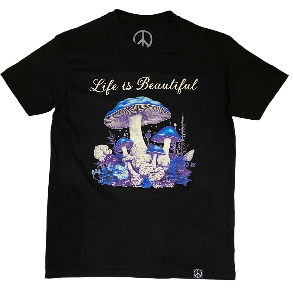 Life is Beautiful Tee in Black
