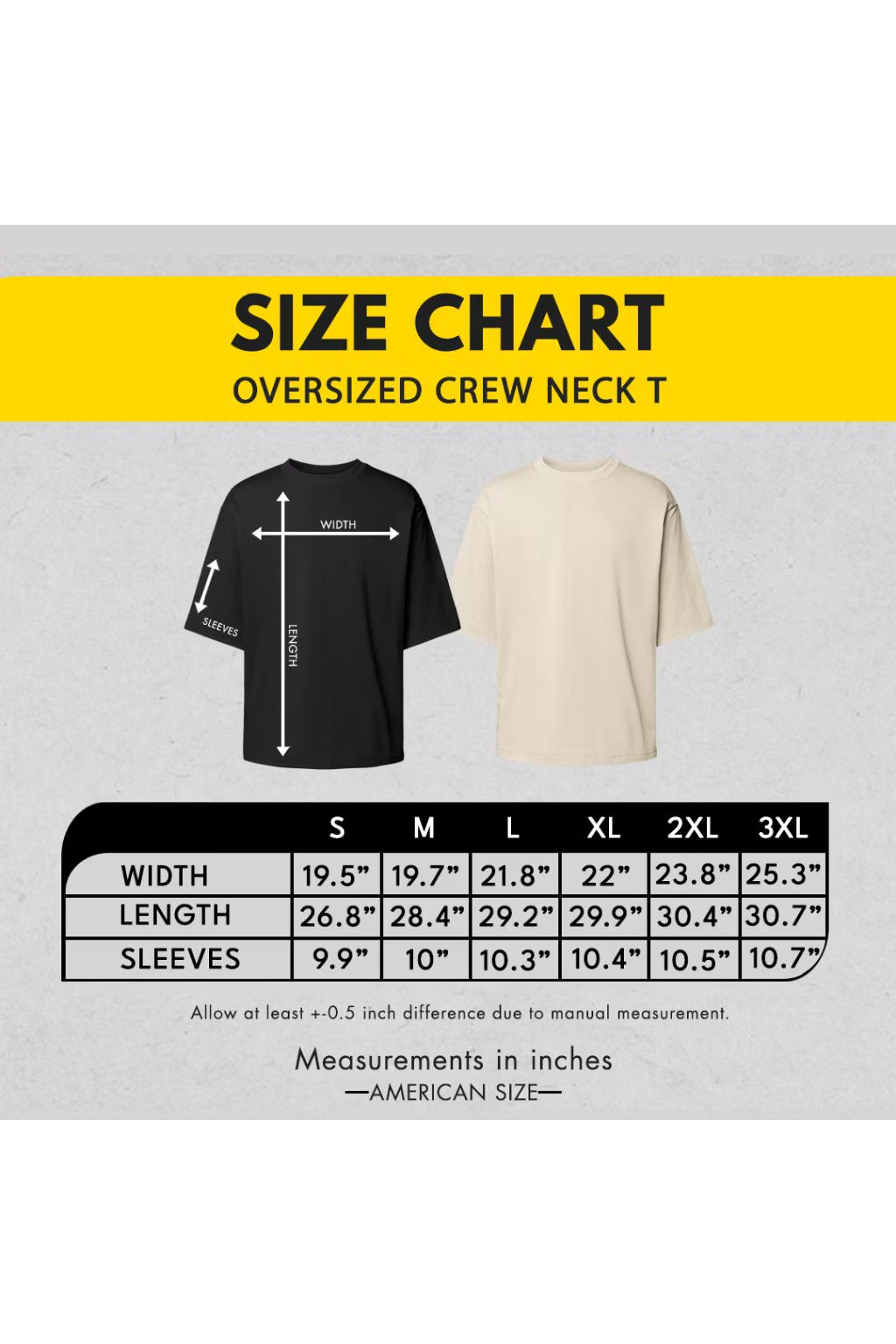 Oversized Version I'm Weird Tee in Black