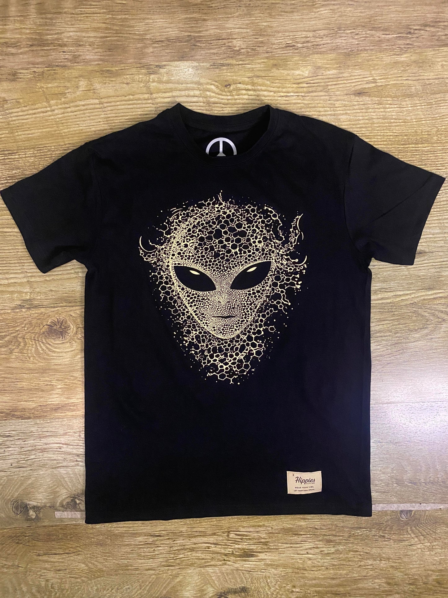 Inner Contact T-Shirt - Pure Cotton Regular Fit American Size Black Tee