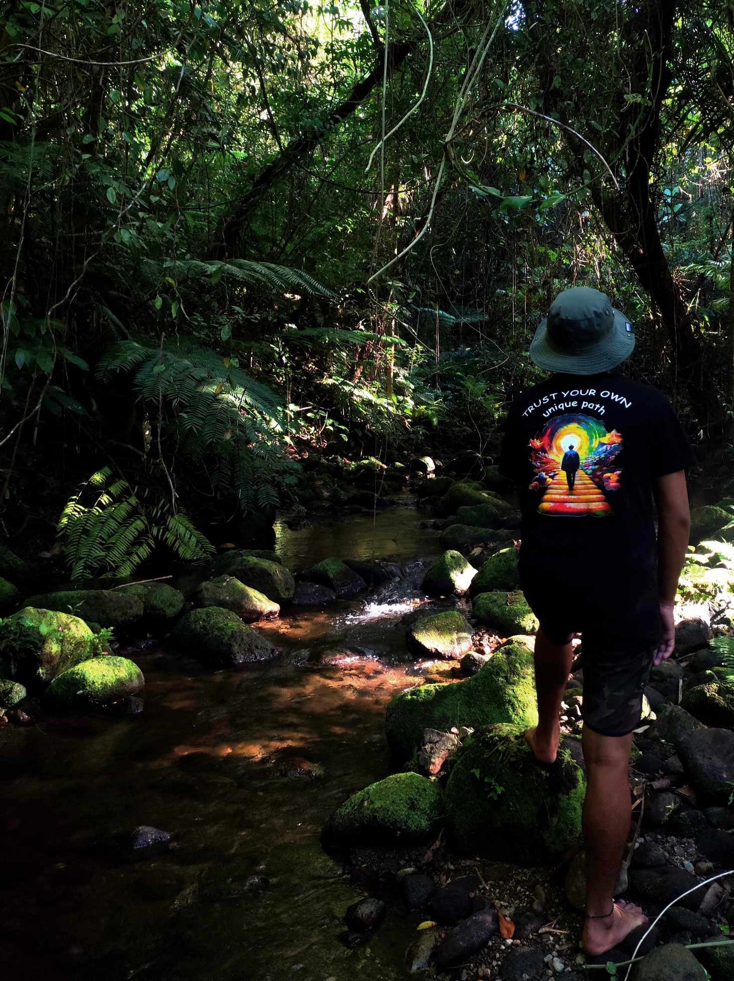 Trust Your Own Path Tee in Black