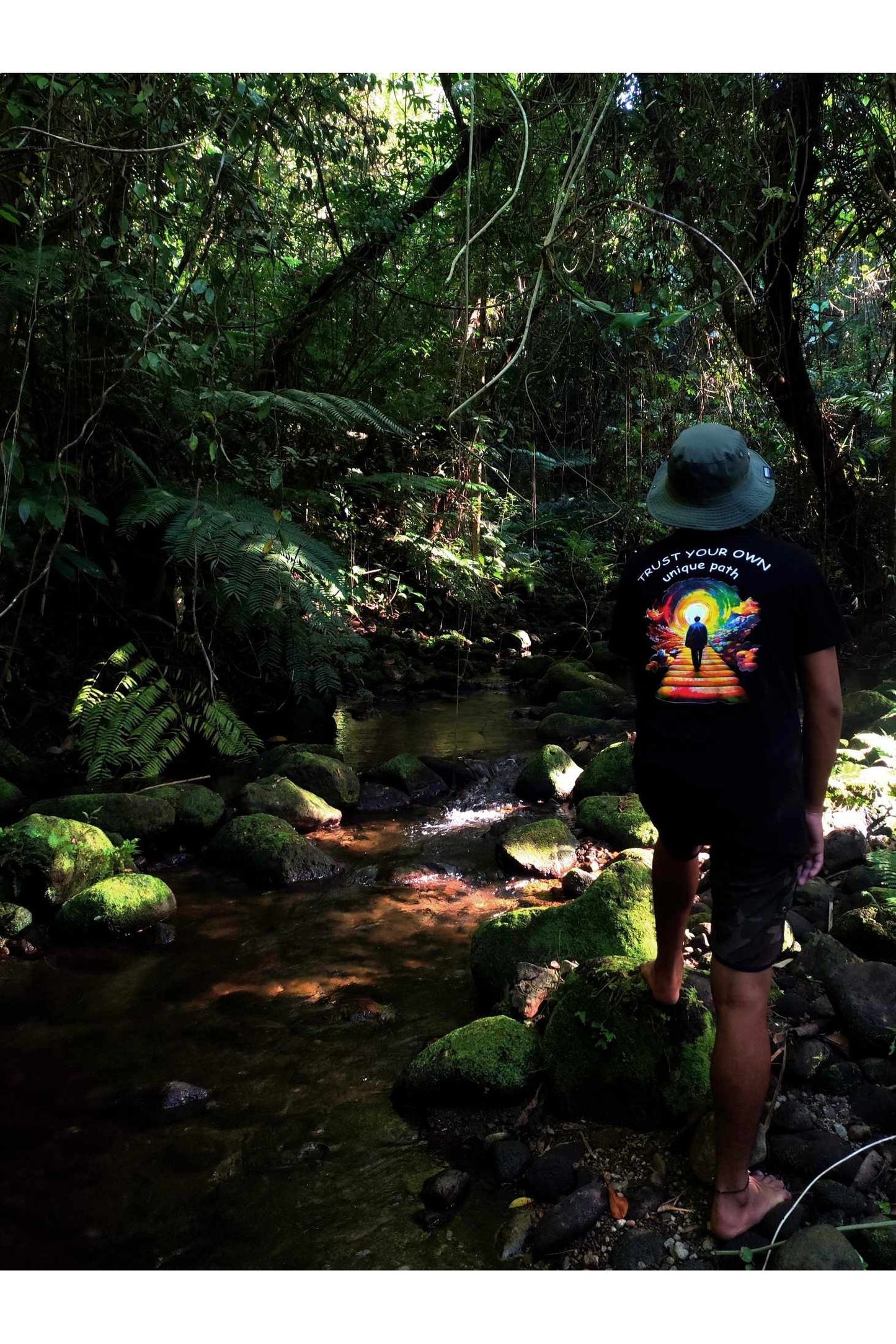 Trust Your Own Path Tee in Black