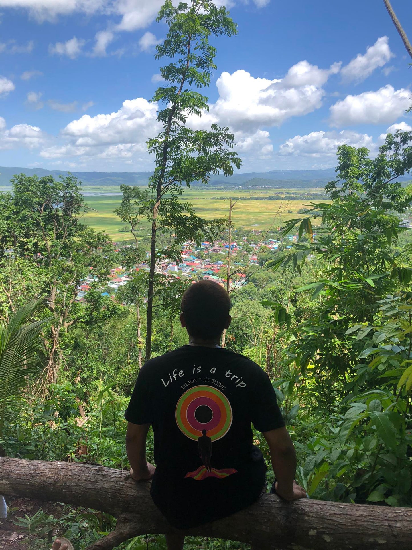 Enjoy The Ride (Back Print) Tee in Black
