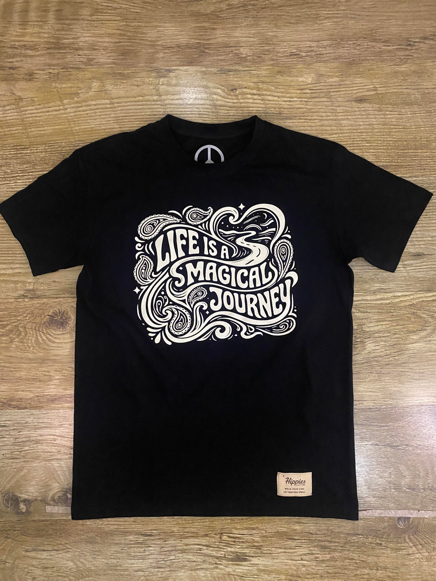 Magical Journey T-Shirt - Pure Cotton Regular Fit American Size Black Tee