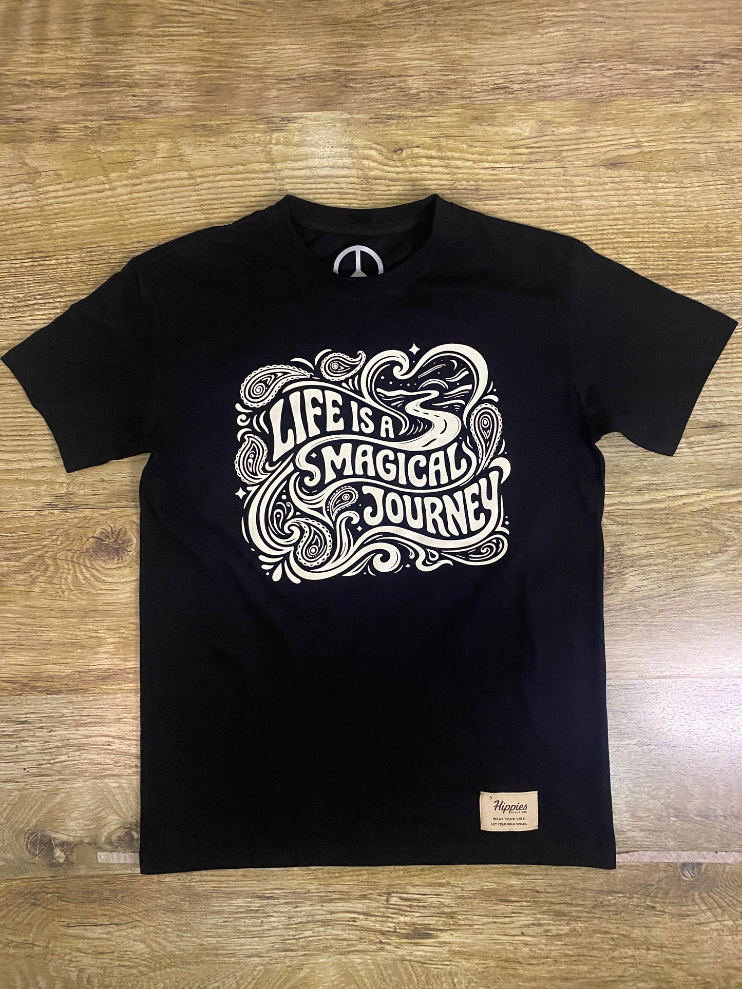 Magical Journey T-Shirt - Pure Cotton Regular Fit American Size Black Tee