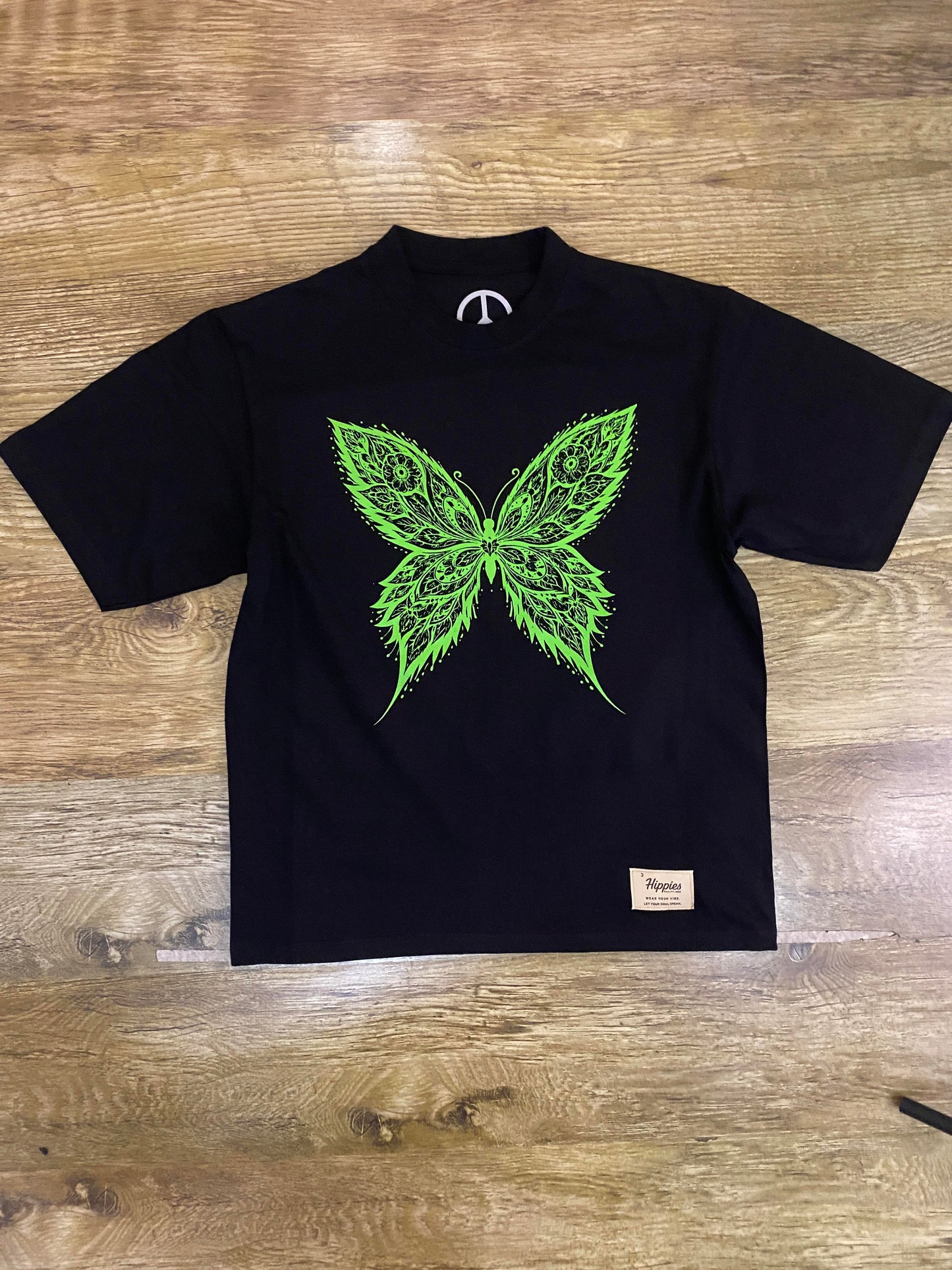 Green Butterfly Oversized Version - Hippies Philippines T shirt