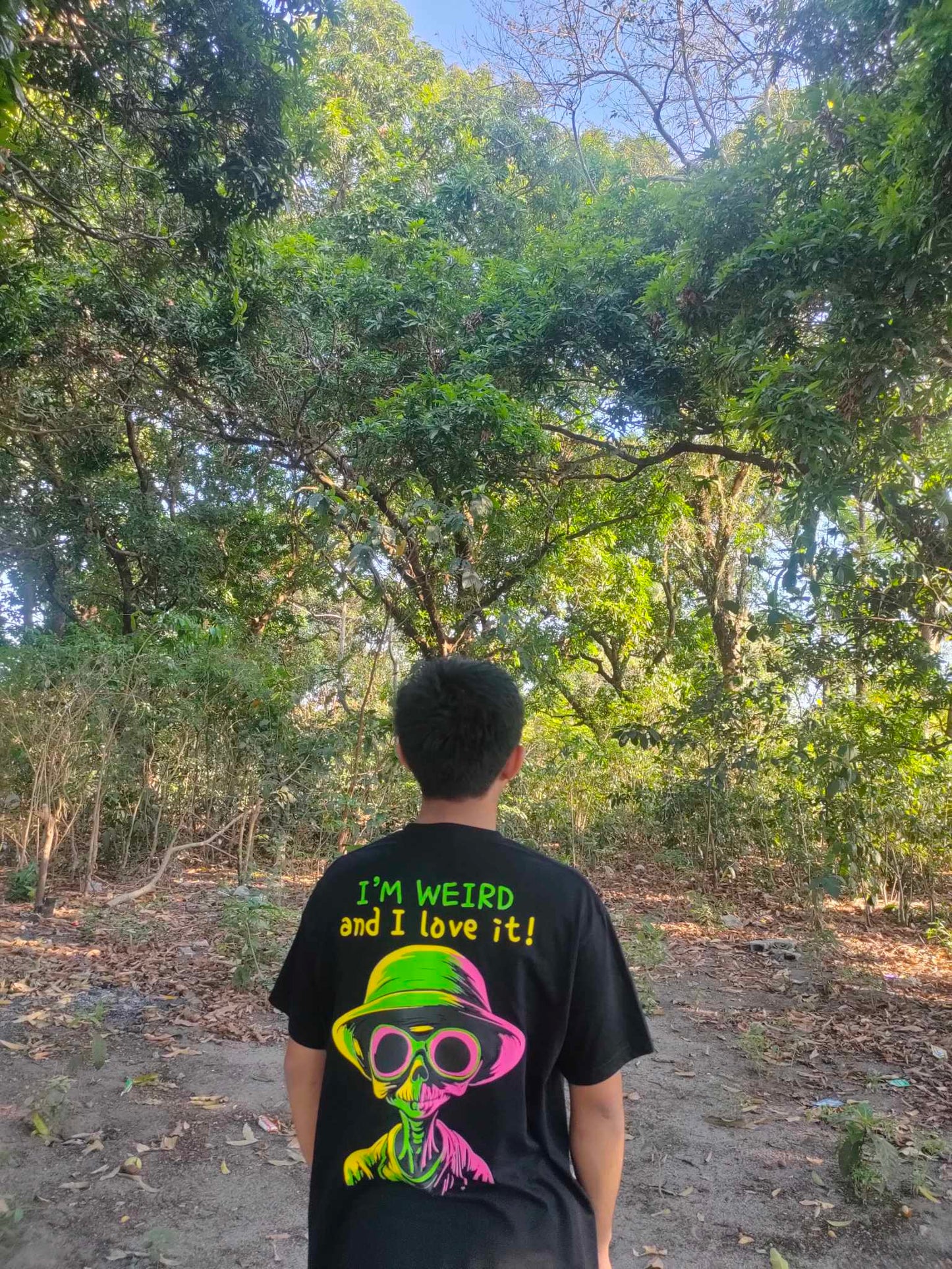 I'm Weird Tee in Black