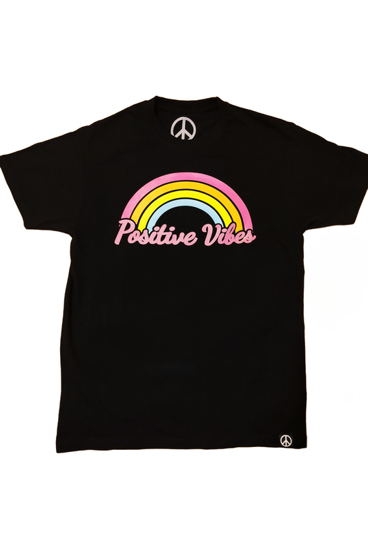 Positive Vibes Tee in Black
