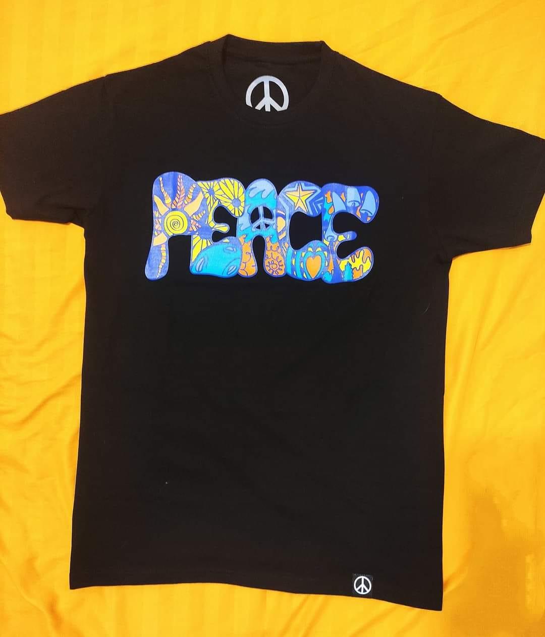 Hippies Philippines T shirt - PEACE (Black)