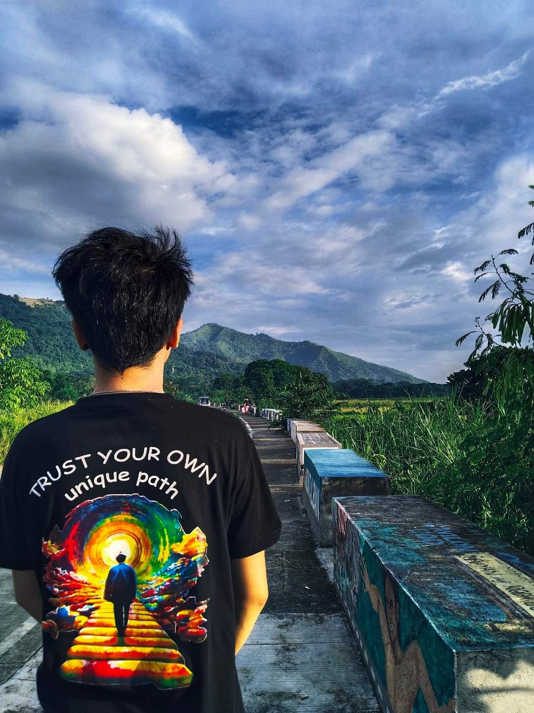 Trust Your Own Path Tee in Black