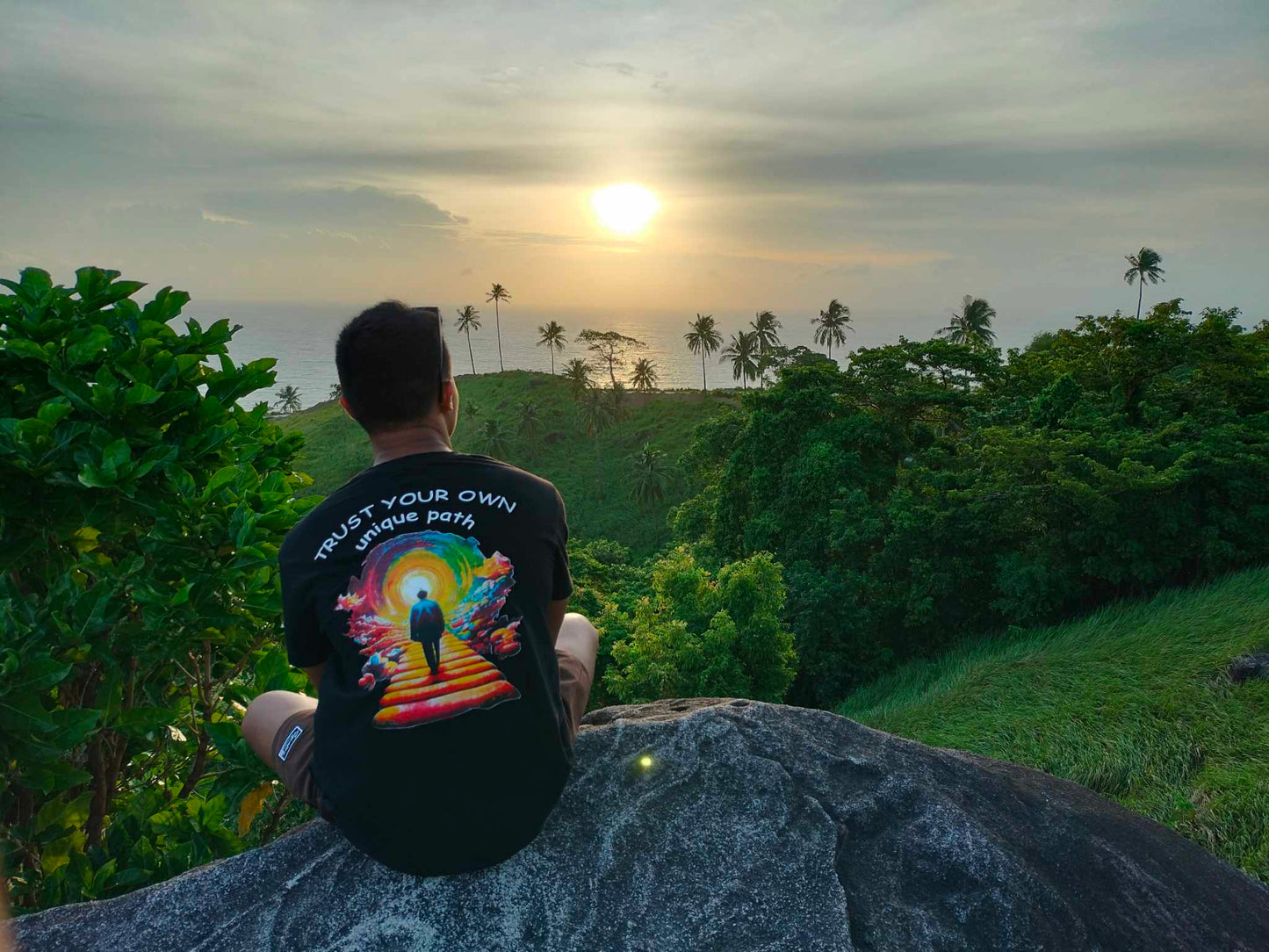 Trust Your Own Path Tee in Black