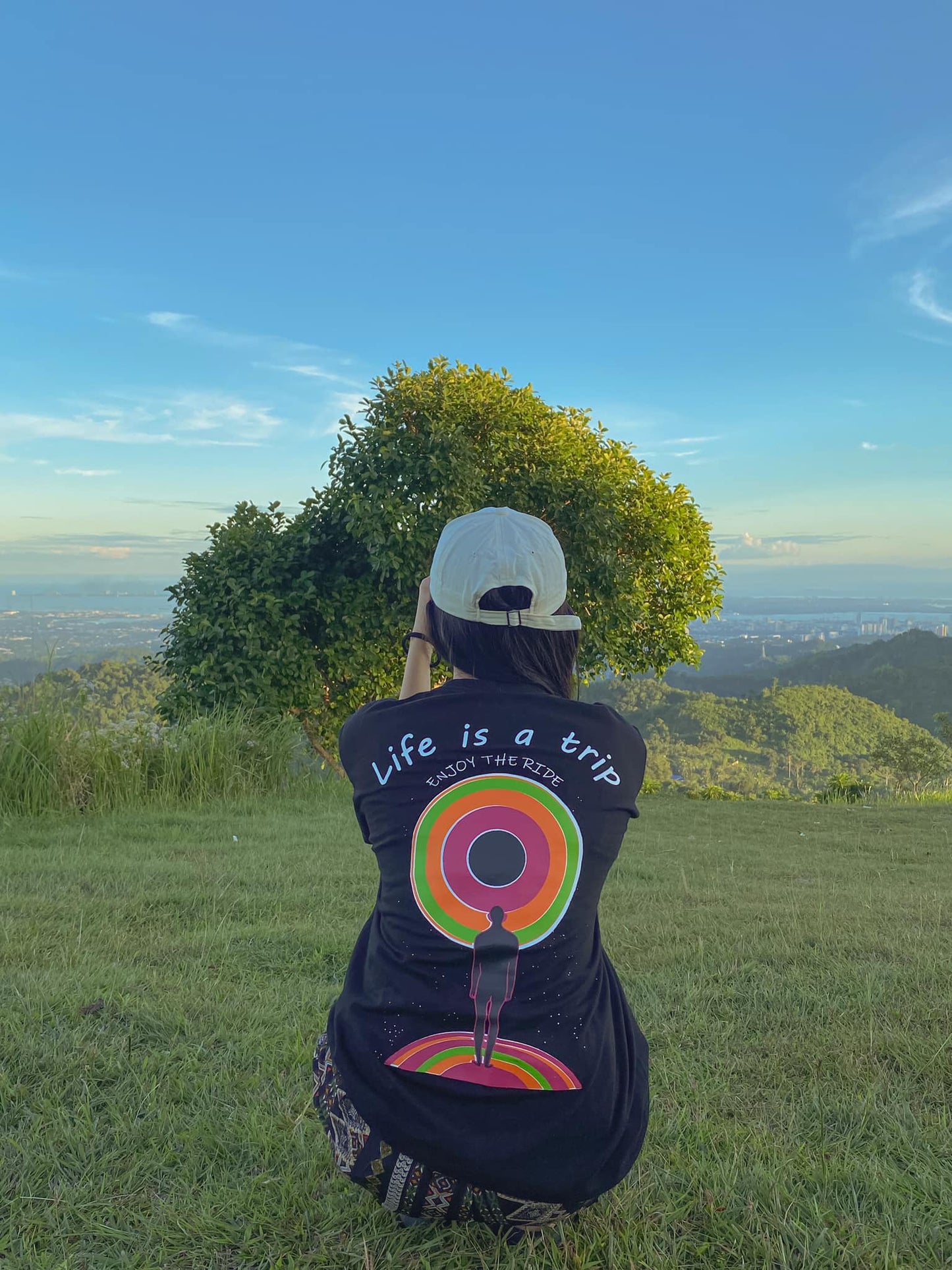 Enjoy The Ride (Back Print) Tee in Black