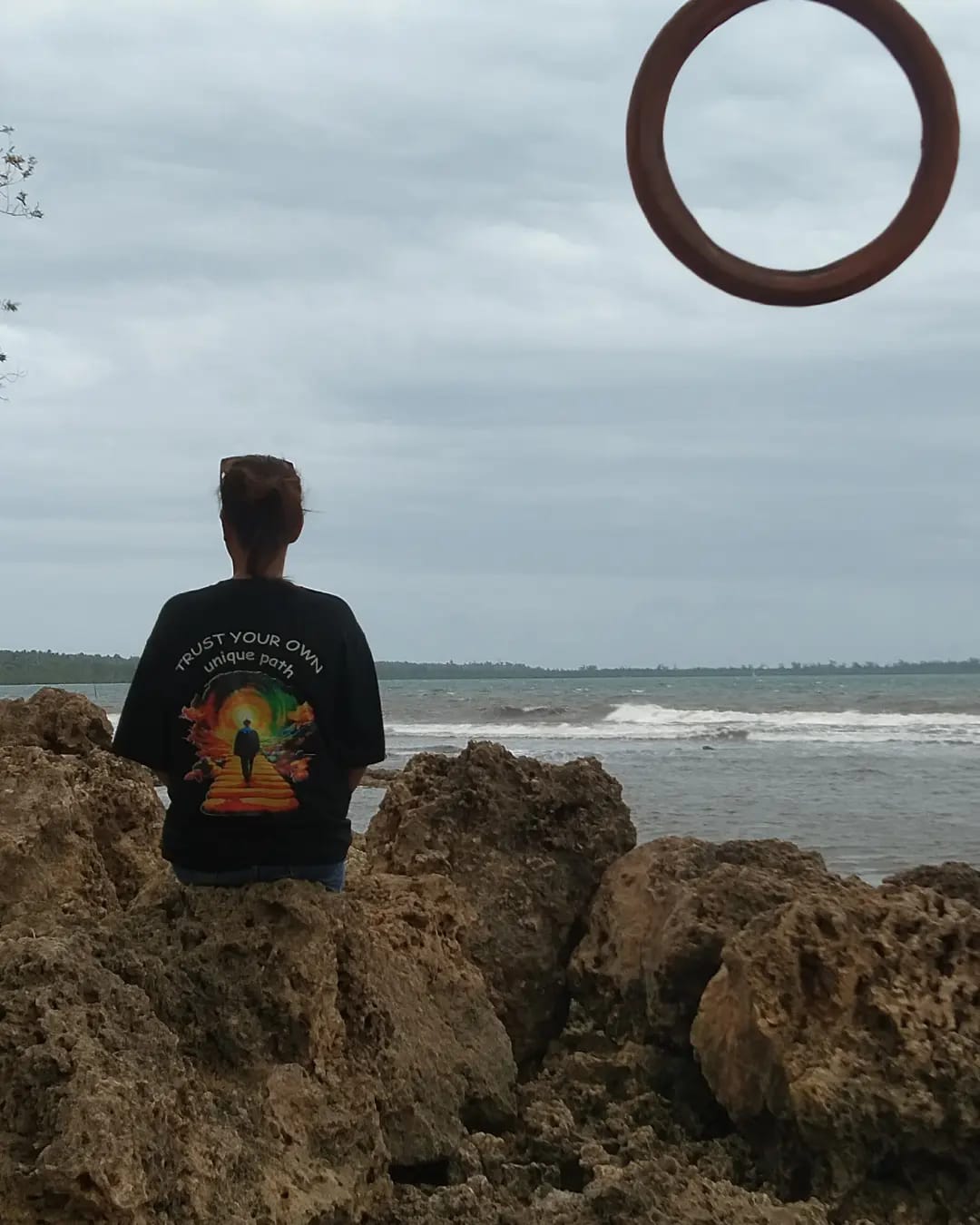 Trust Your Own Path Tee in Black