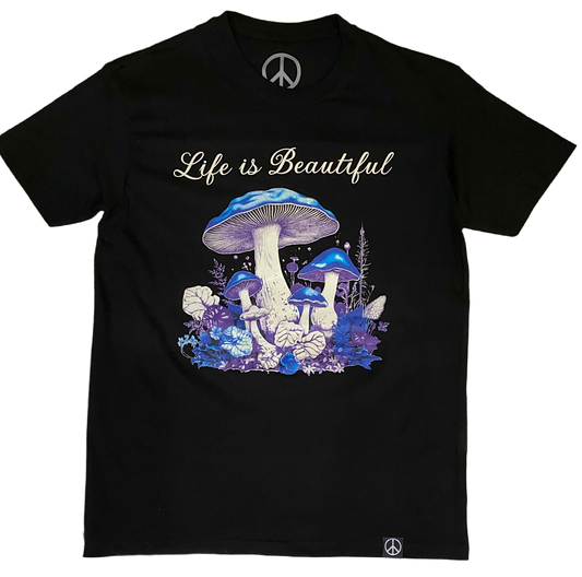 Life is Beautiful Tee in Black