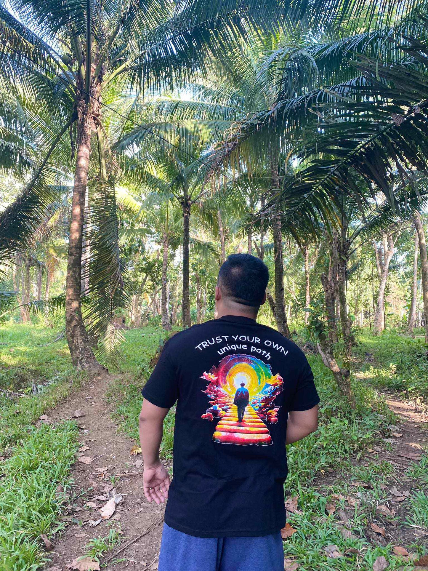 Trust Your Own Path Tee in Black