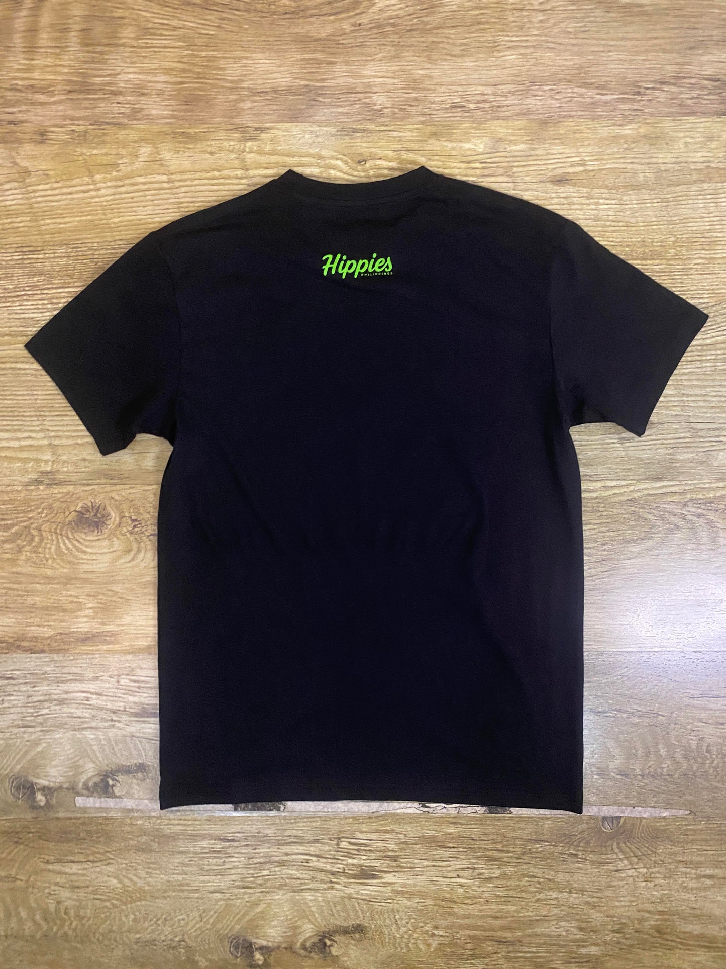 Observe Green Print T-Shirt - Pure Cotton Regular Fit American Size Black Tee