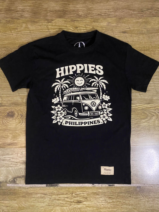 Ride the vibe T-Shirt - Pure Cotton Regular Fit American Size Black Tee