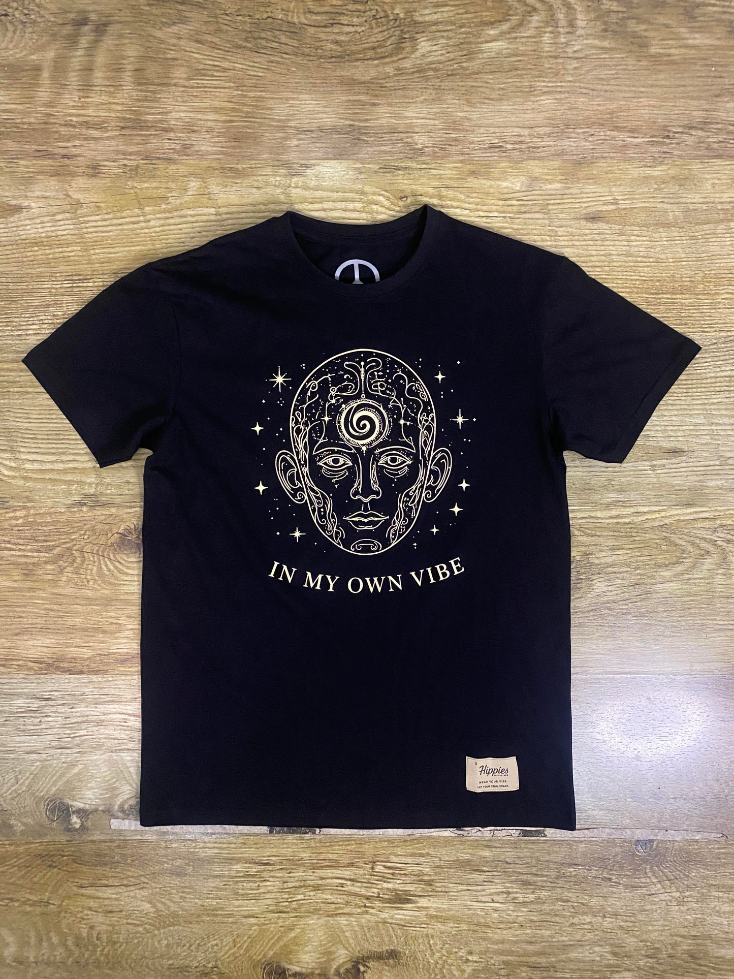 In My Own Vibe T-Shirt - Pure Cotton Regular Fit American Size Black Tee