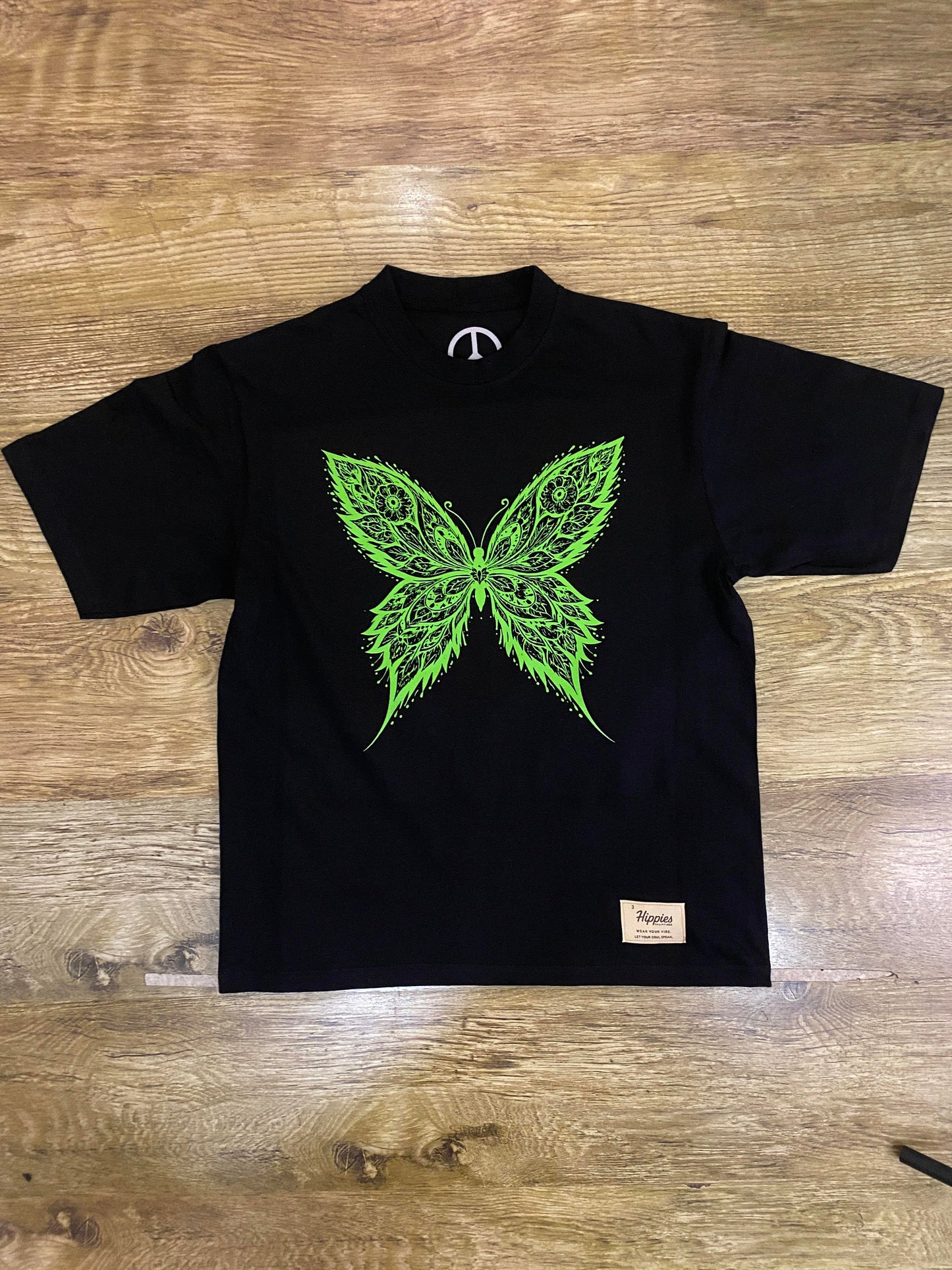 Green Butterfly Oversized Version - Hippies Philippines T shirt