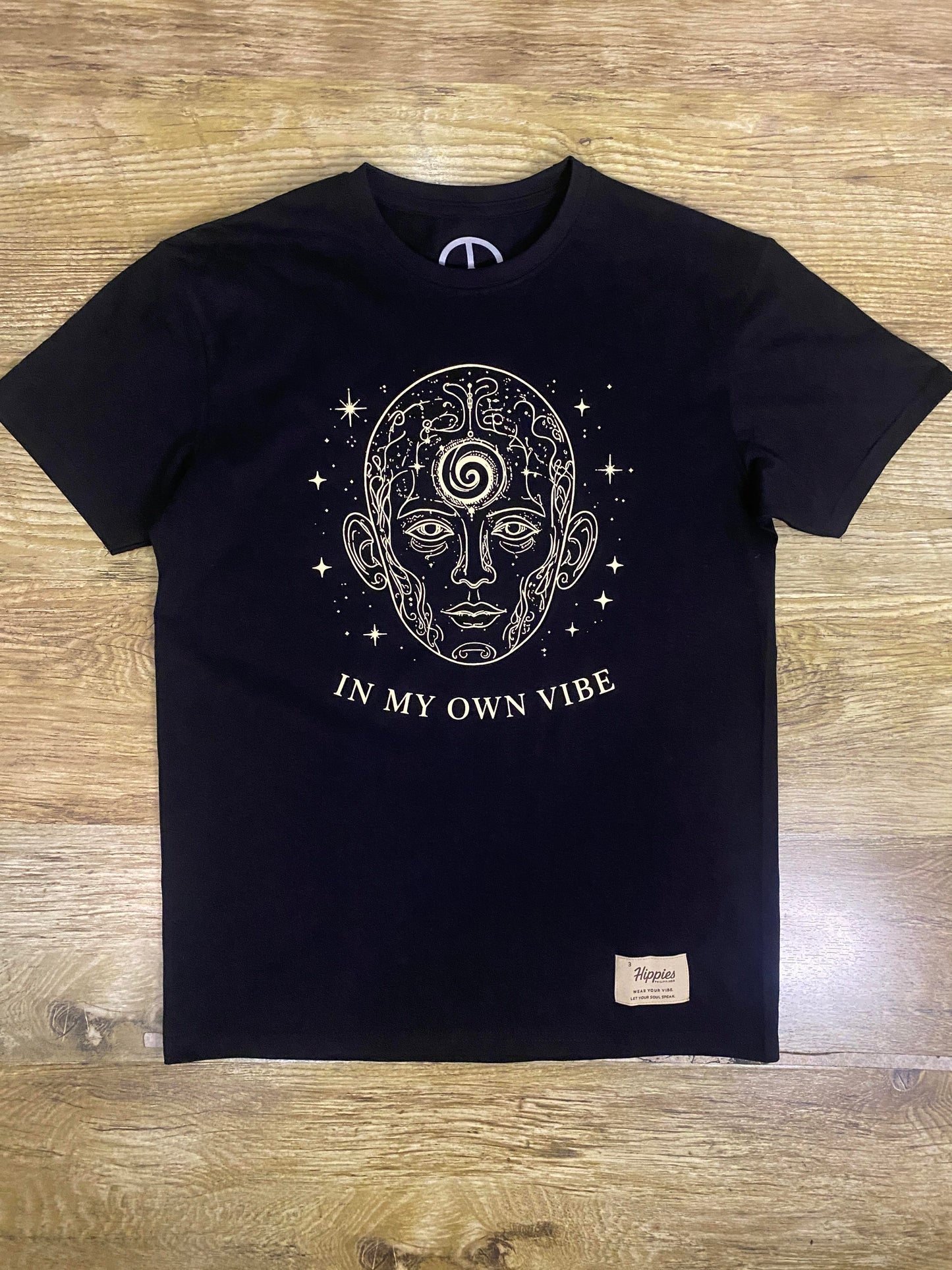 In My Own Vibe T-Shirt - Pure Cotton Regular Fit American Size Black Tee