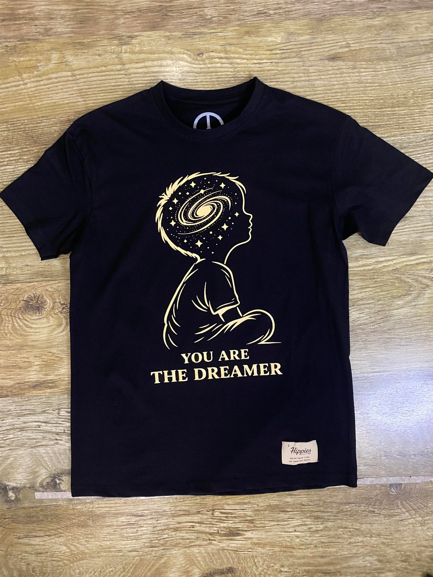 The Dreamer T-Shirt - Pure Cotton Regular Fit American Size Black Tee