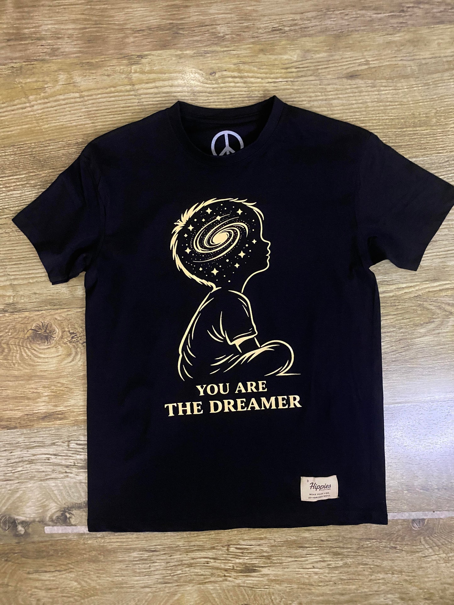 The Dreamer T-Shirt - Pure Cotton Regular Fit American Size Black Tee
