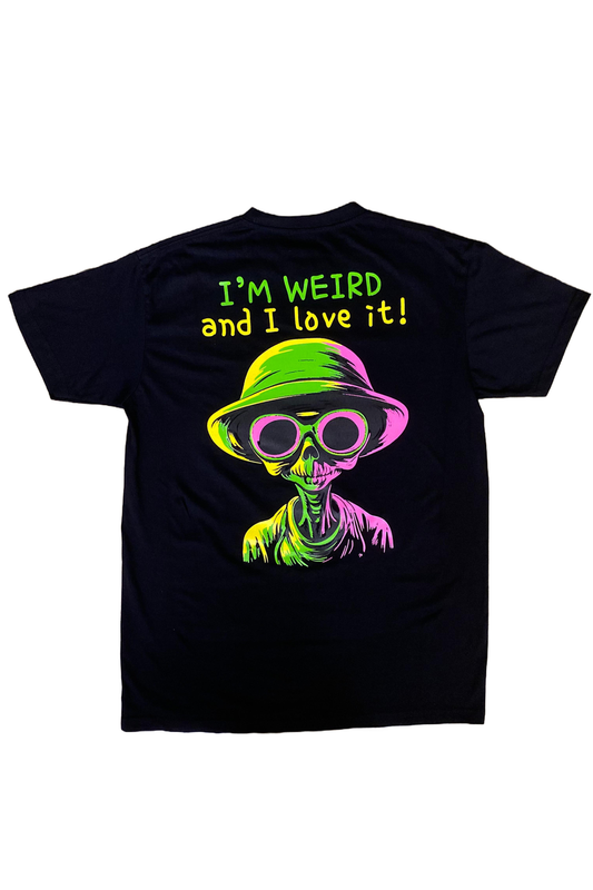 I'm Weird Tee in Black
