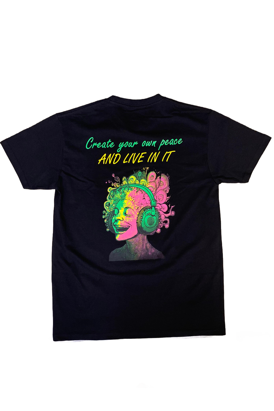 Create Your Own Peace Tee in Black