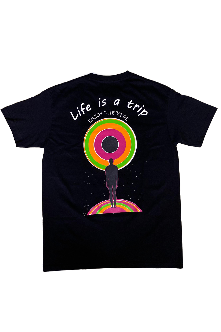 Enjoy The Ride (Back Print) Tee in Black