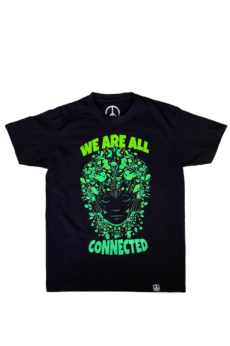 We Are All Connected Tee in Black