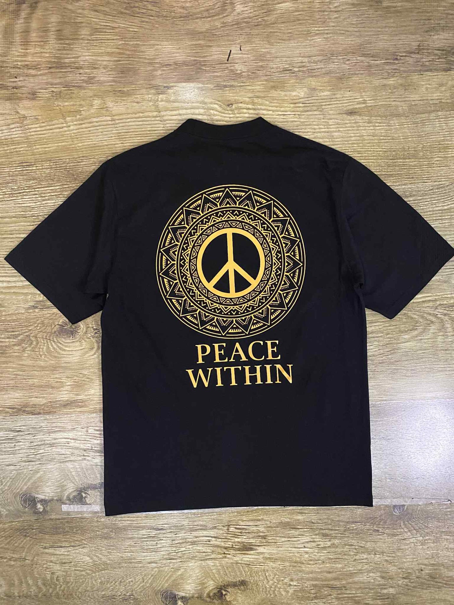 Peace Within Oversized Version in Black