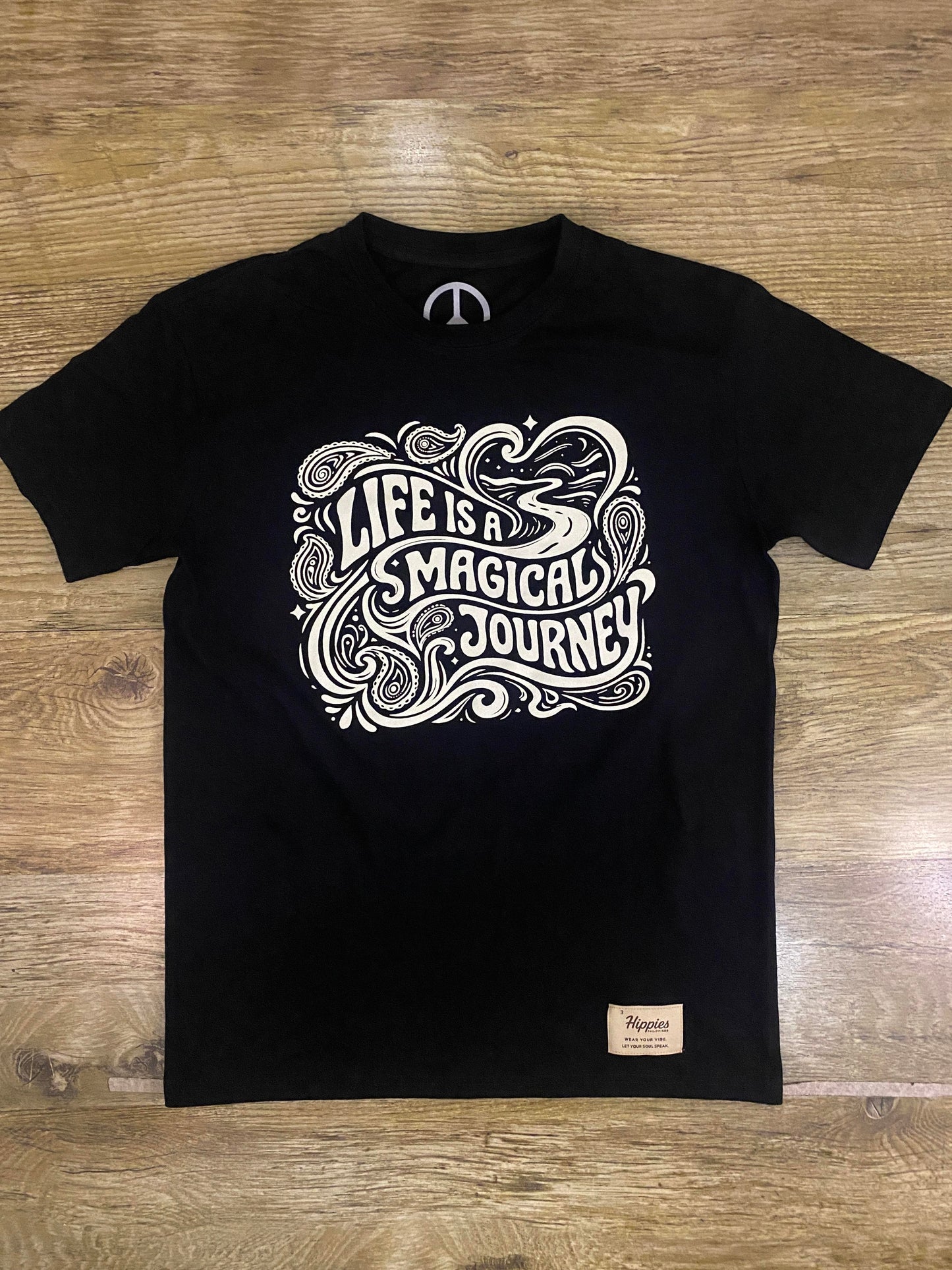 Magical Journey T-Shirt - Pure Cotton Regular Fit American Size Black Tee