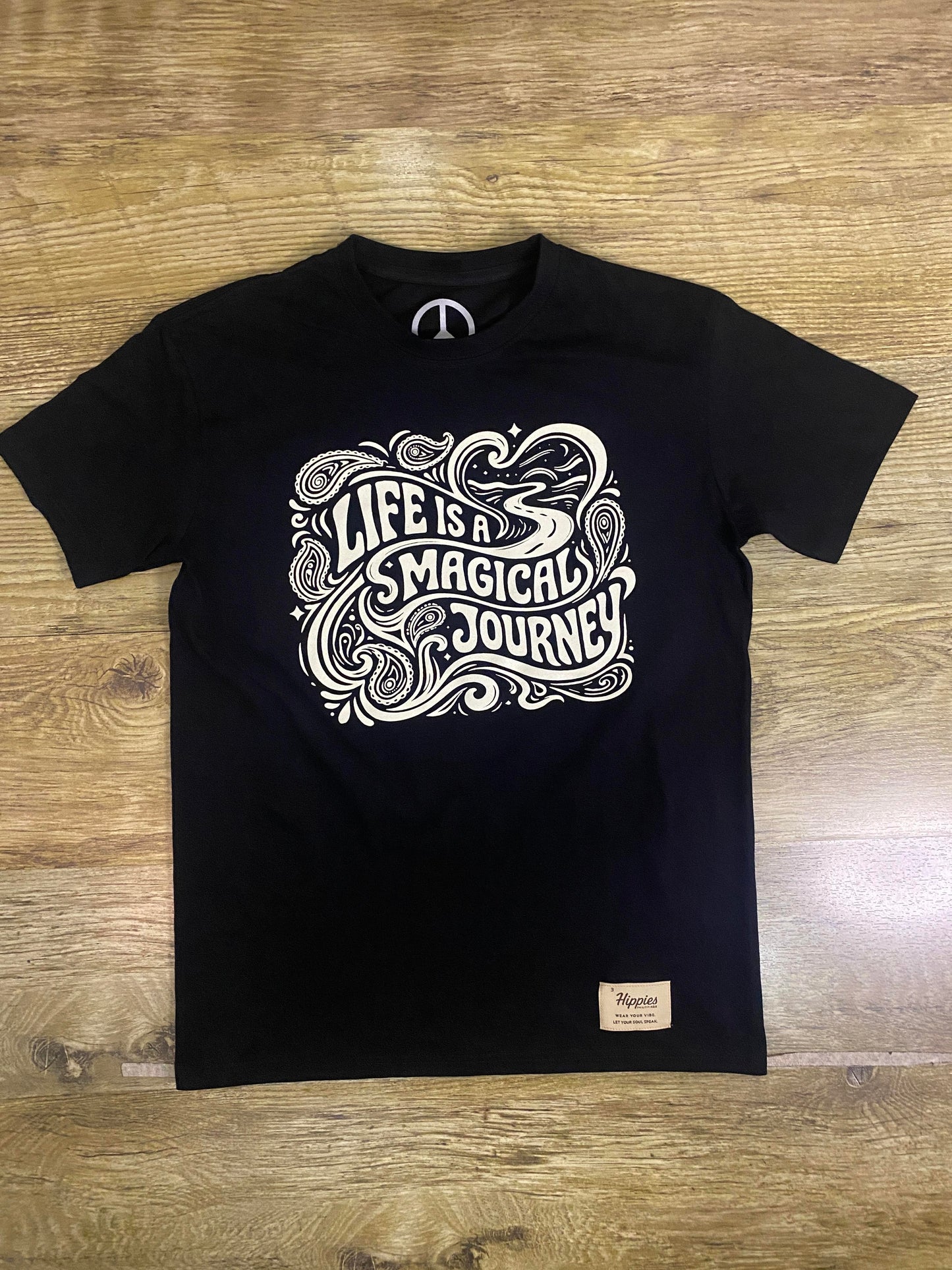 Magical Journey T-Shirt - Pure Cotton Regular Fit American Size Black Tee