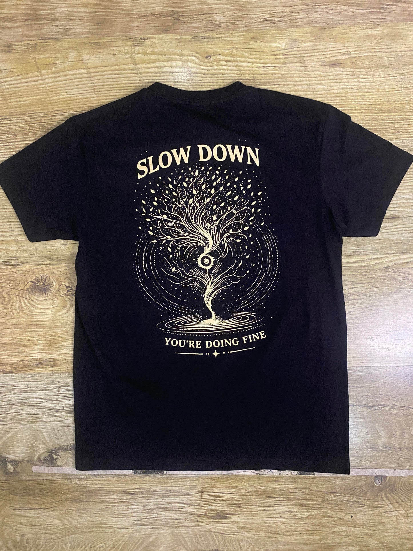You're doing fine T-Shirt -(Back Print) Pure Cotton Regular Fit American Size Black Tee