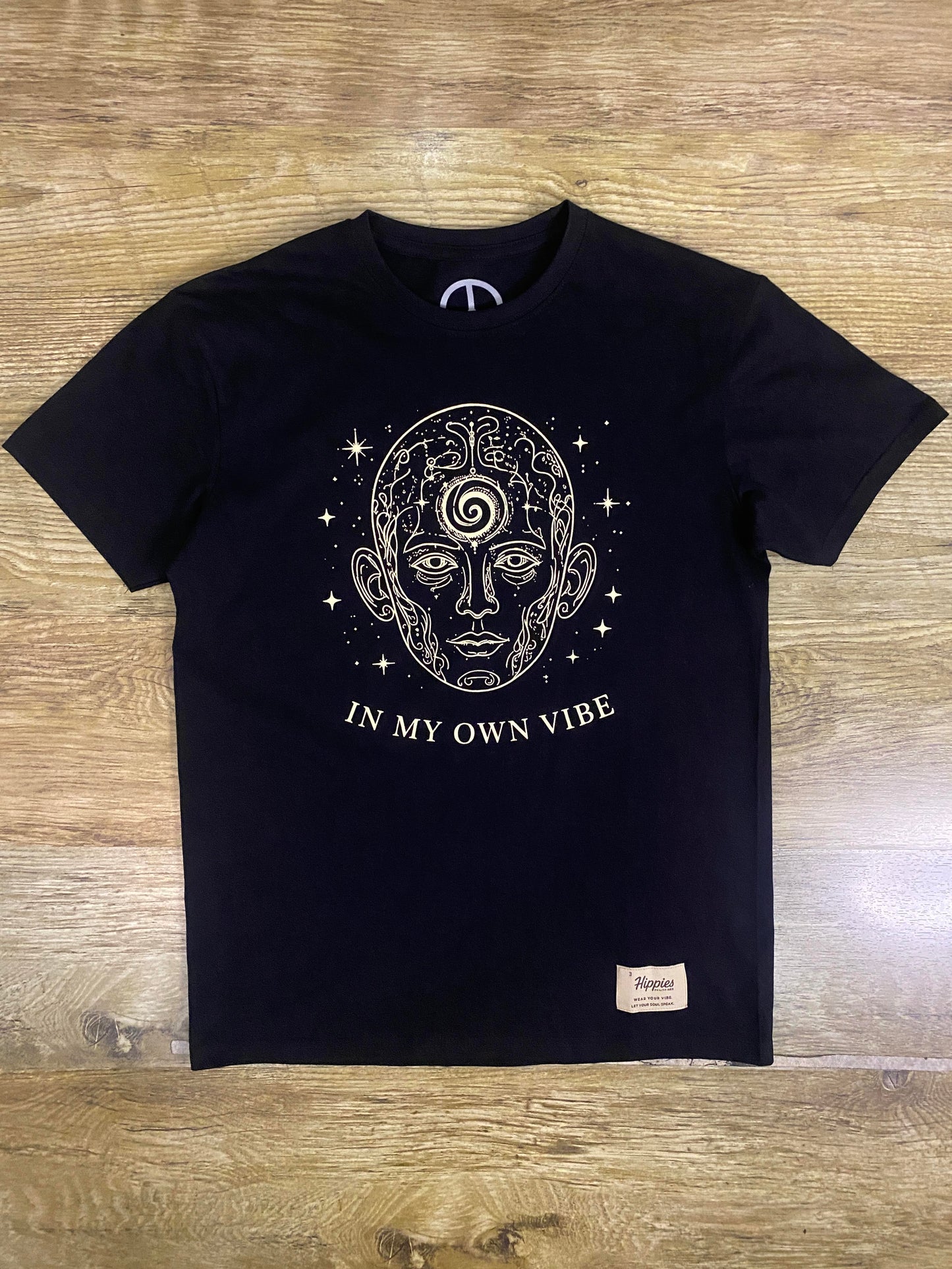 In My Own Vibe T-Shirt - Pure Cotton Regular Fit American Size Black Tee