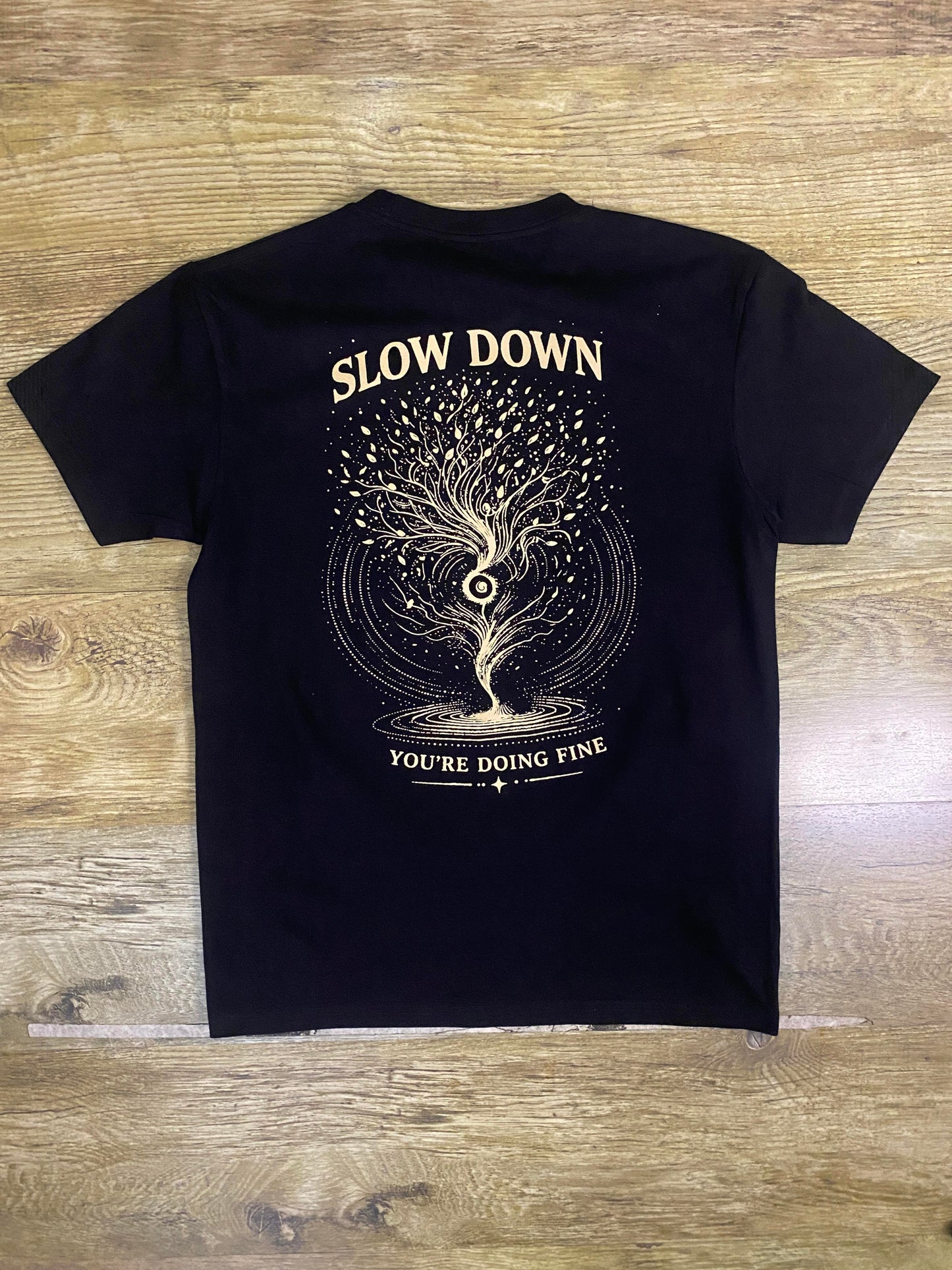 You're doing fine T-Shirt -(Back Print) Pure Cotton Regular Fit American Size Black Tee