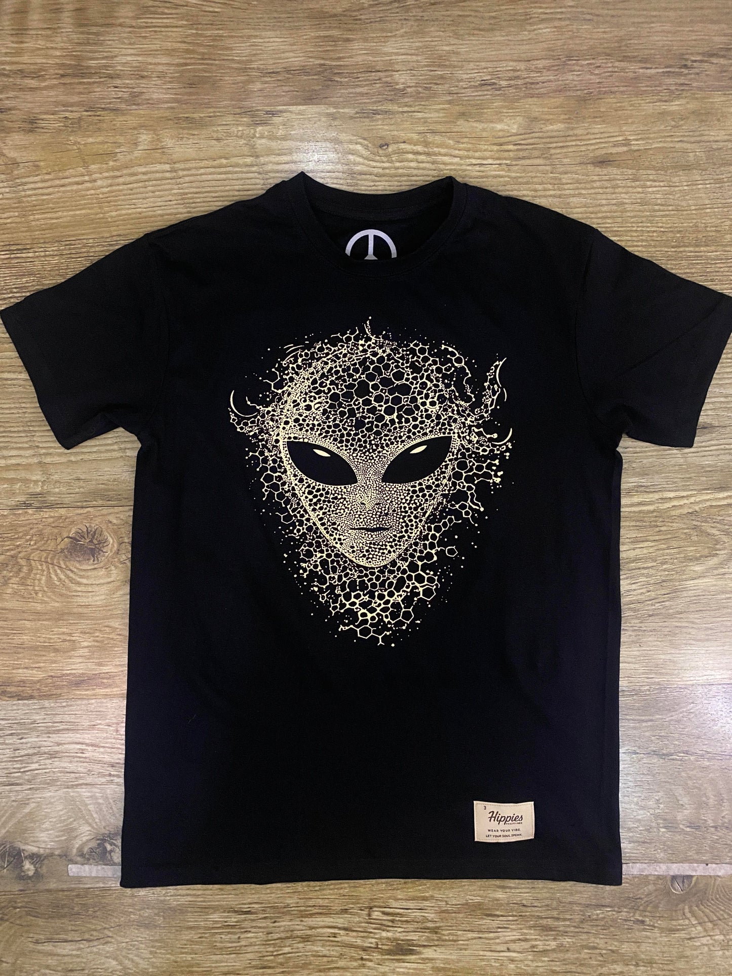 Inner Contact T-Shirt - Pure Cotton Regular Fit American Size Black Tee