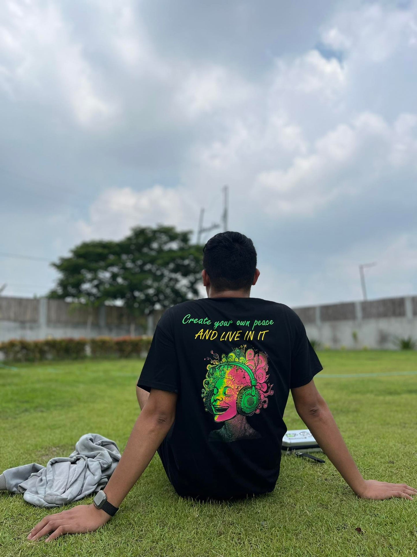 Create Your Own Peace Tee in Black