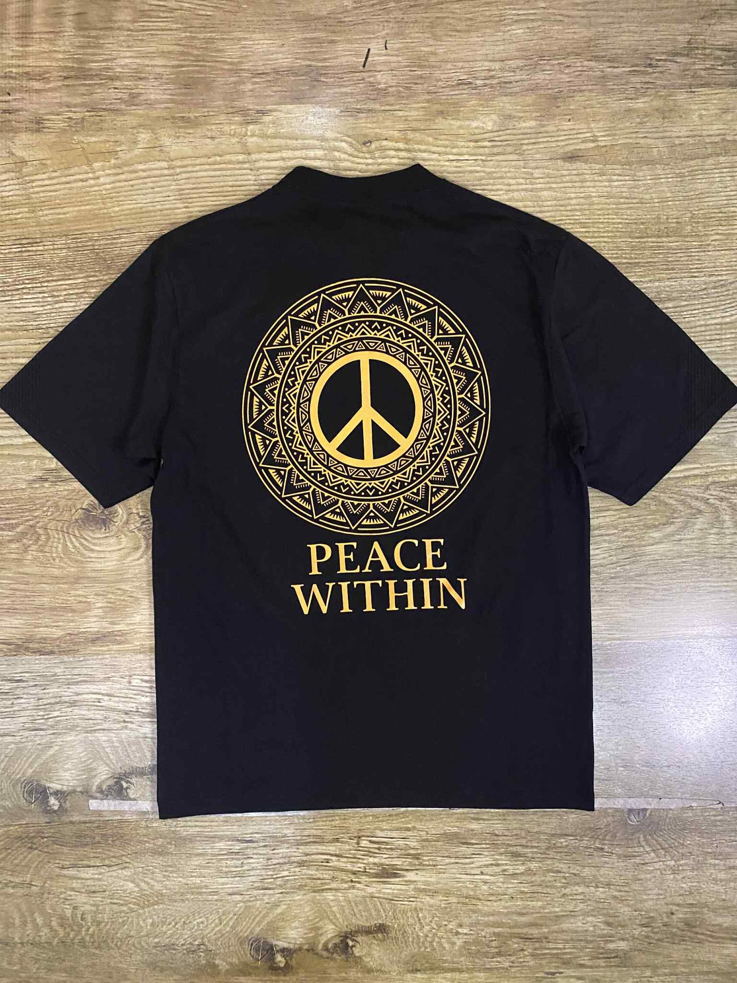 Peace Within Oversized Version in Black